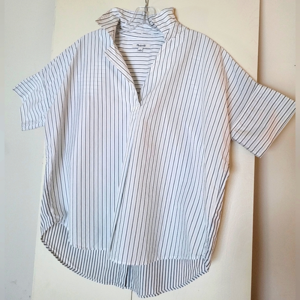 Madewell oversized striped blouse S